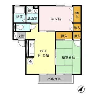 セジュールTOJIKI【1階】の間取り
