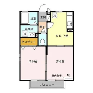 プラムハイツ【2階】の間取り