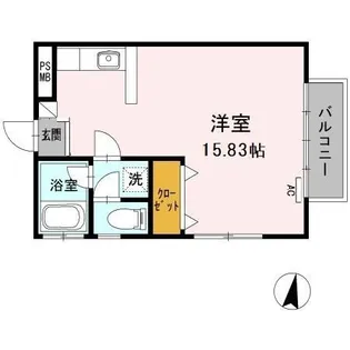 ハピネス本郷Ⅰ【1階】の間取り