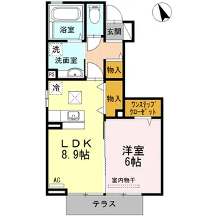 パースハイム B棟【1階】の間取り