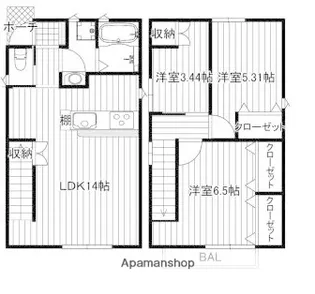宮崎県宮崎市吉村町図公【一戸建】の間取り