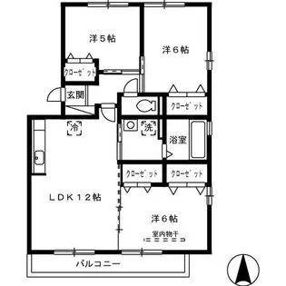 ルーチェ【201号室】の間取り