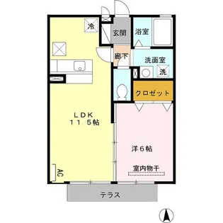 ルミエール【1階】の間取り