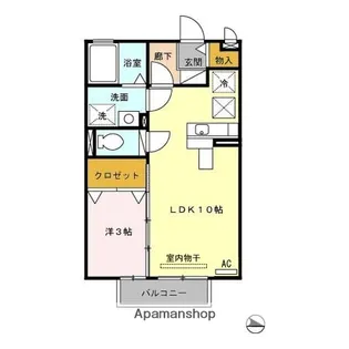 コンフォート・KM【205号室】の間取り