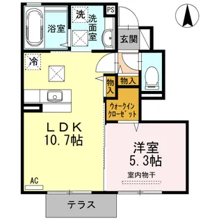 シャトーK【1階】の間取り