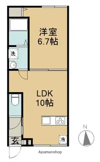 UNO PALLAZO【2階】の間取り