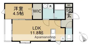 GROWTH AOBA【1階】の間取り