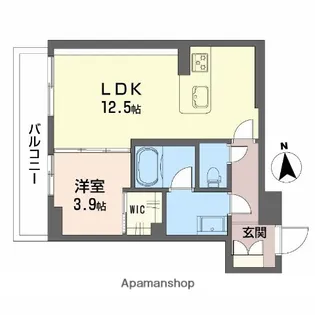 シャーメゾン江平WEST【202号室】の間取り
