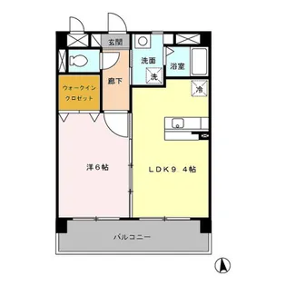 レ・フレール イタキチ【2階】の間取り