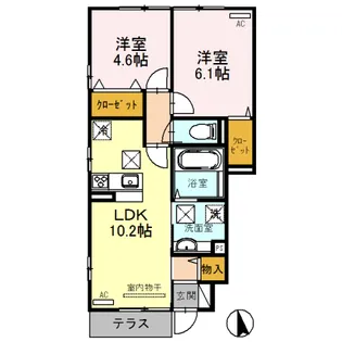 ROOM M【1階】の間取り