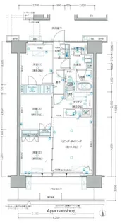レーベン宮崎 ONE TOWER【502号室】の間取り