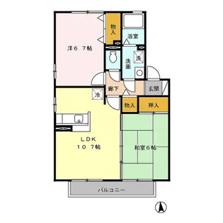 セピアコート C棟【2階】の間取り