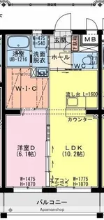 加納K YMマンション【1階】の間取り