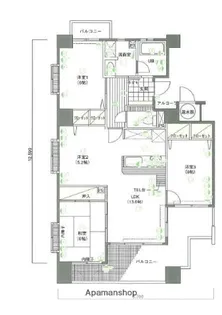 ル・グラン原町【7階】の間取り