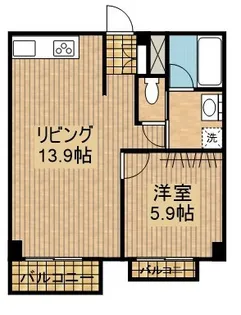 SANDBOX丸山【302号室】の間取り