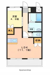 LUCE DEL SOLE【106号室】の間取り