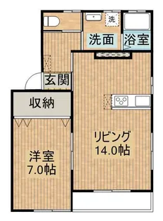 M’S TWO(エムズツー)【2階】の間取り