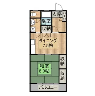 ロイヤル早鈴【203号室】の間取り