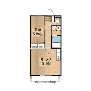 グランデハイツ平江【1階】の間取り