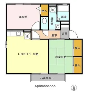 セジュール夢 B棟【1階】の間取り