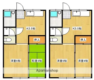 コーポ千恵【206号室】の間取り