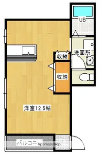 ラパン郡元【A101号室】の間取り