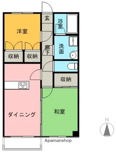 西村コーポレーションⅠ【202号室】の間取り