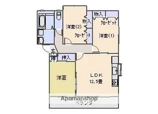 ガーデンヒルズ広原【101号室】の間取り