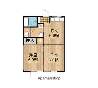 リバーサイド自由ヶ丘2号館【102号室】の間取り