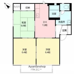 フォーレス都北【5-201号室】の間取り