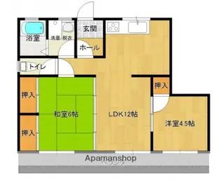 コーポプレジデント【1階】の間取り