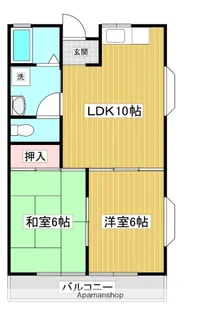 平田コーポ【201号室】の間取り