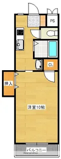 第8年見マンション【842号室】の間取り