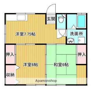 モモエマンション【1階】の間取り