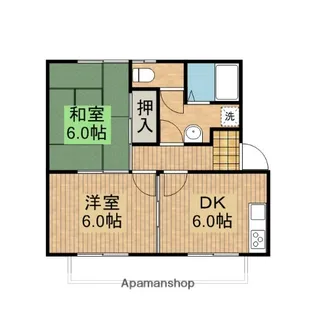 コーポフォレスト【2-E号室】の間取り