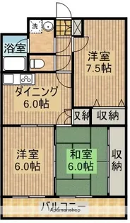 西村コーポレーションⅡ【305号室】の間取り