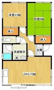 宮崎県都城市上水流町【一戸建】の間取り