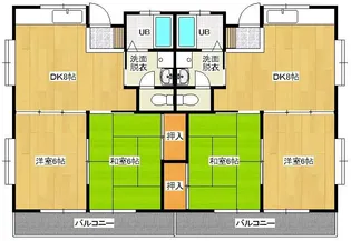 ラインマンションⅠ【1階】の間取り