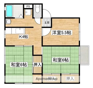 ソファレ21【B-201号室】の間取り