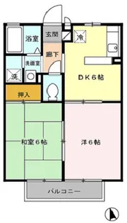 ハイツ・マイグリーン【1階】の間取り