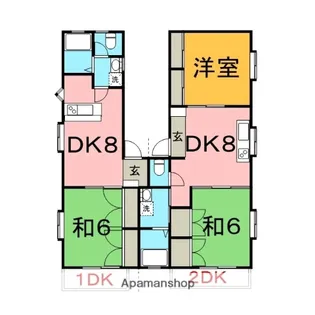 アイティー広原【101号室】の間取り