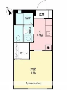 ハリー・ファースト【103号室】の間取り