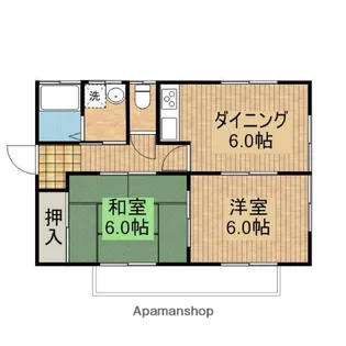 2DKの間取り画像