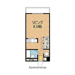 ラパン吉尾【203号室】の間取り