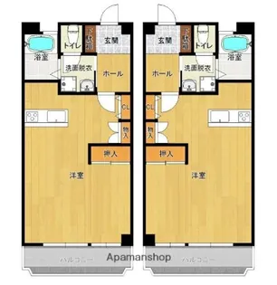 グランドゥールフレア【201号室】の間取り