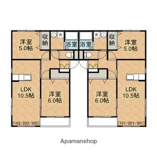 F−TOWNY(エフタウニィ)【1階】の間取り