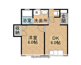 一万城Sハイツ【101号室】の間取り