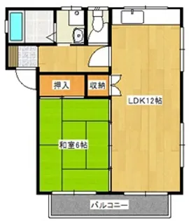 メゾン北原【201号室】の間取り