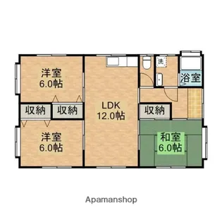 宮崎県都城市高木町【一戸建】の間取り
