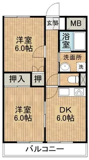 クレオコット【302号室】の間取り